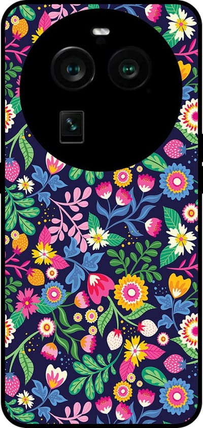 Smartphonica Telefoonhoesje Geschikt voor Oppo Find X6 Pro met bloemen opdruk - TPU backcover case flower design geschikt voor Oppo Find X6 Pro