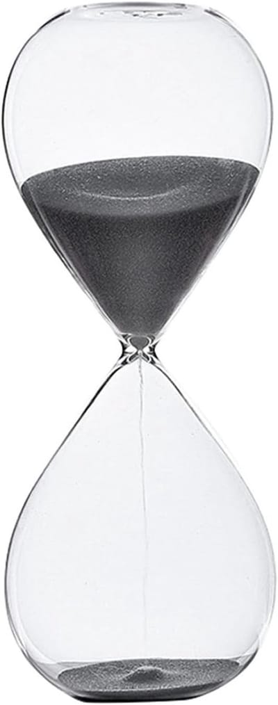 Driedubbele Interval Zandloper - Tijdbeheer Set - Productiviteit Verhoging - Drie Tijden In Eén - 60 30 5 Min - Zwart