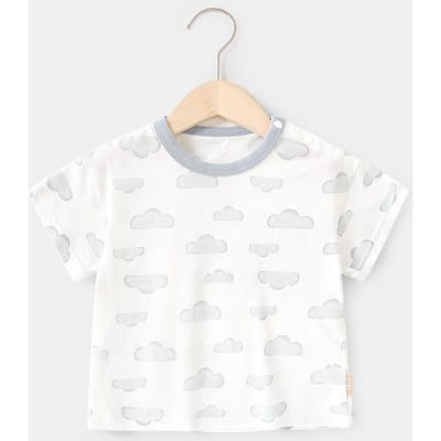 Babykleding Casual T-shirts met korte mouwen Zomerkleding Jongens Meisjes Baby Kinderen Kinderen Zomer Tops met halve mouwen 120cm