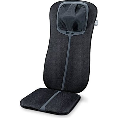Beurer MG 254 Shiatsu Massagekussen - Massagestoel - 4 Shiatsu massagekoppen - 2 Shiatsu massagevingers - Verwarming - Roterende verlichte koppen - Handschakelaar - Automatische uitschakeling - 3 Jaar garantie