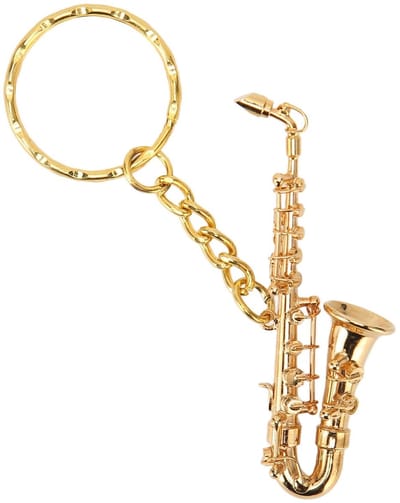Allecto - Miniatuur Saxofoon Sleutelhanger - Leuk Cadeau voor Muzikanten - Muziek Instrument - Uniek Design - Perfect voor Verzamelingen - Geschikt...