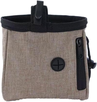 Beloningstasje voor Honden - Honden Beloningszakje - Hondensnack Tas - Hondentraining - Honden uitlaat tas - Wandelen - Draagbaar - Wandel Accessoire - Bruin