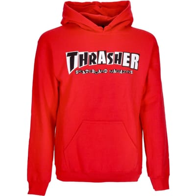 Thrasher X Baker Hoodie Rood Herenhoodie