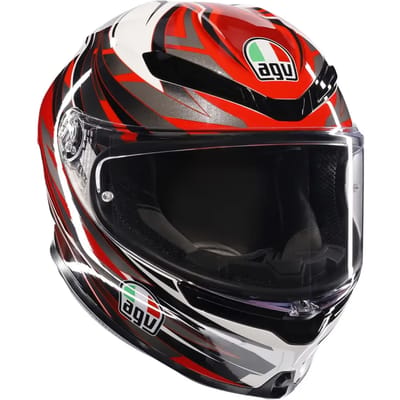 AGV K6 S E2206 Mplk Reeval Wit Rood Grijs Integraalhelm - Maat XL - Helm