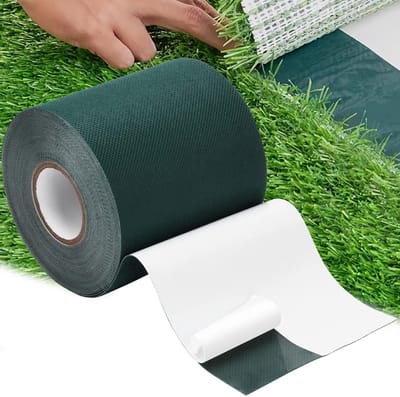 Zelfklevende Kunstgras Tape voor het Bevestigen en Aansluiten van Kunstgrasmatten - 10 cm x 10 m, Ideaal voor Tuin en Buitenruimte
