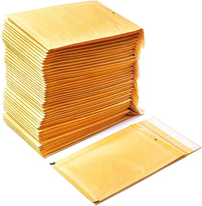 Gevoerde Enveloppen - Verzendtassen Luchtkussen - Documenten Beschermen - Zelfklevende Sluiting - 270 x 360 mm - Bruin