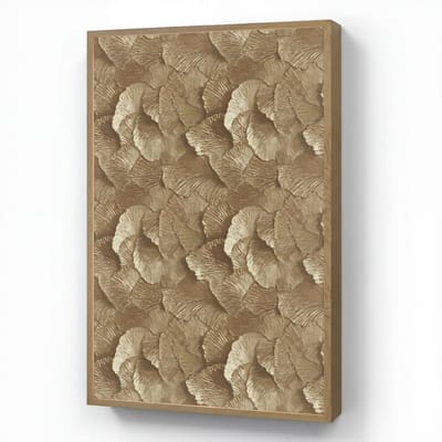 Wandlamp 70x100 cm - Oplaadbaar - Organisch - Patroon - Bladeren - Goud - Wandlampen binnen woonkamer - Slaapkamer lamp - Decoratieve nachtlamp - Vloerlamp draadloos