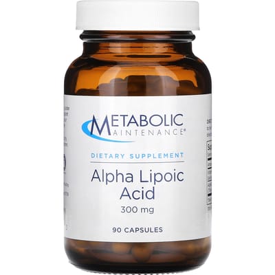 Entretien Métabolique, Acide Alpha-Lipoïque, 300mg, 90 gélules