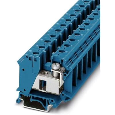 Phoenix Contact 3006302 Doorgangsserieklem 15.2 mm Schroeven Blauw 50 stuk(s)