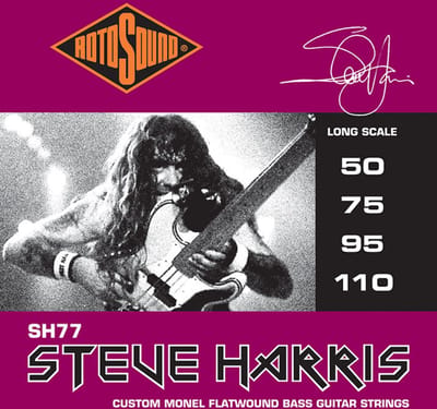 Rotosound SH77 Steve Harris Monel Flatwound Bassnaren (50-110)