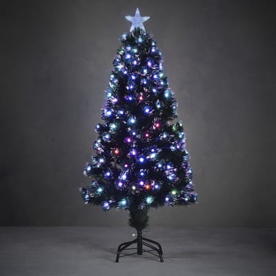 Luca Lighting Abbey kunstkerstboom met Fibre Optic Verlichting  - H120 x ∅55 cm - Multikleur