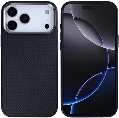 Rixus Mag Carbon With MagSafe For Apple iPhone 17 Pro Max Titanium Black