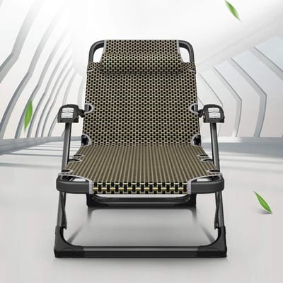 Opvouwbare ligstoel - Kampeerstoel lounge - Ontspannen in de tuin - Met massage armleuning - One Size - B
