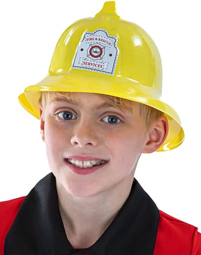 Gele brandweerhelm voor kinderen