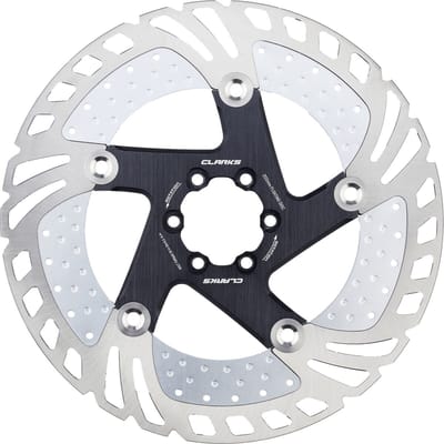 Clarks CFR-11FA Floating Remschijf 6-bouts 203 mm, zilver/zwart