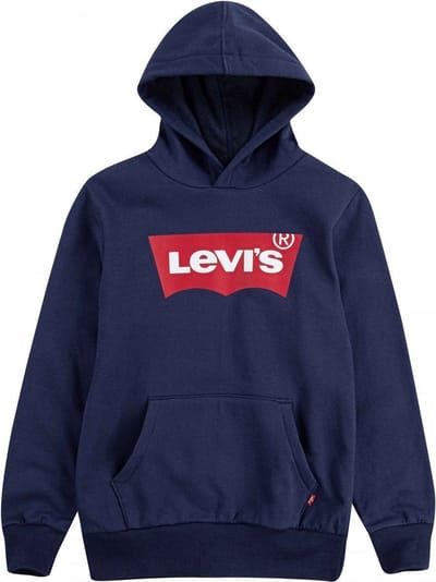 Levi´s ® Kids Batwing Screeenprint Hoodie Grijs 6 Years Jongens