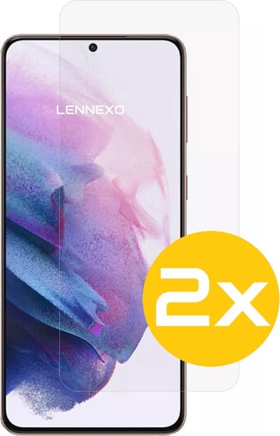 Screenprotector Geschikt Voor Samsung Galaxy S21 - Glasplaat - Tempered Glass - 2 Stuks