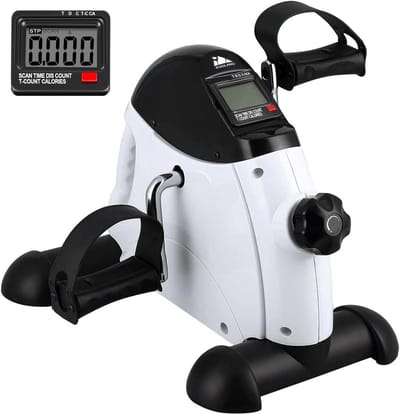 Mini Hometrainer voor Thuis en Kantoor - Pedaaltrainer voor Arm- en Beentraining met LCD-Scherm