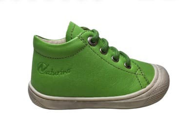 Naturino veter bumper effen lederen schoenen Cocoon groen mt 20