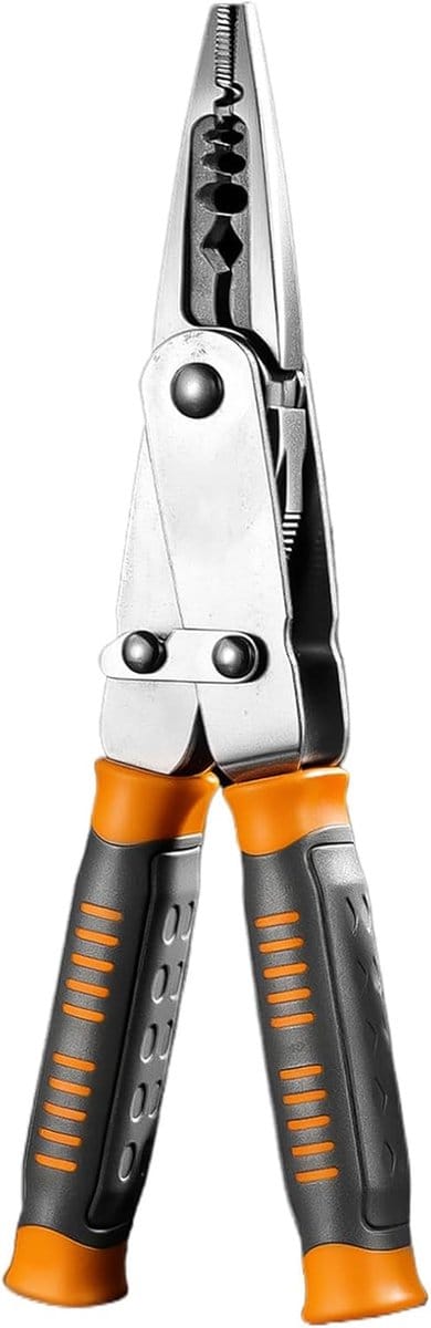 Strippenset - Tang Kniptang - Elektrisch Werk - 2-in-1 Functie - 20.8 cm - Grijs