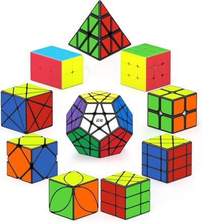 Magische Kubus Set - Puzzel Collectie - Hersentraining - Tien Verschillende Puzzels - 18 x 14 cm - Meerdere kleuren