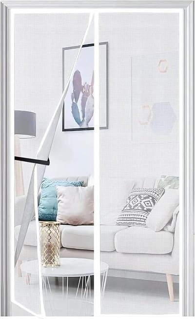 Versterkte Magnetische Vliegenhor voor Balkon- en Terrasschermen 100 x 235 cm - Eenvoudige Installatie, Insectenbescherming en Geen Boren Nodig