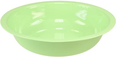 Decoratieve metalen schaal, groen, schaal van metaal met emaille-look,