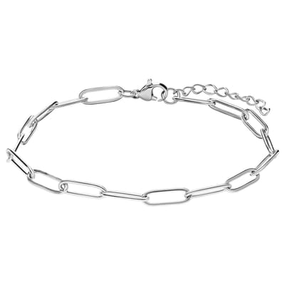 Lucardi Dames Stalen armband closed forever 4mm - Armband - Staal - Zilver - 19 cm