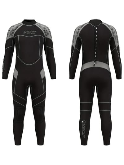 Livano Wetsuit Heren - Swimsuit - Shorty - Surfpak - Duikpak - Lange Mouw - Zwemsuit - Zwart - XS