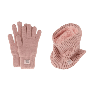 Thermo set Dames - Handschoenen/Nekwarmers - Onesize - Roze / One size