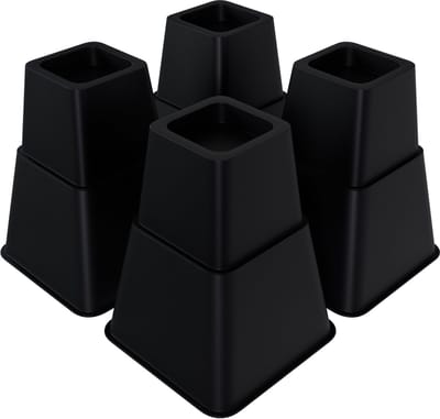 Meubelverhogers 8 stuks - Hoogteverstelbaar 10/15 cm Stabiele bedverhoger & meubelverhoger - Zwaar belastbaar tot 50 kg per stuk