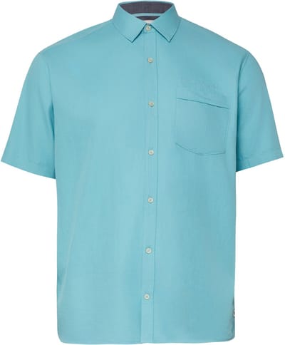 Standaard korte mouwen lichtgewicht blouse in gemengde katoen en lyocell s.Oliver