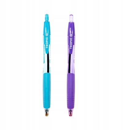 Astra Tropic Automatische Pen Blauwe Inkt, 0,7 mm Punt, Ergonomisch