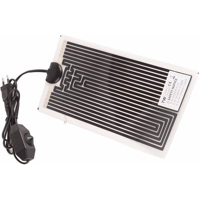 Reptielen Verwarmingskussen Gebalanceerde Temperatuurverdeling Waterdichte Huisdier Verwarmingsmat voor Thuis 7W black