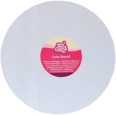 FunCakes Cake Board Rond - Wit - Ø10 cm - Taartonderlegger - Taartkarton