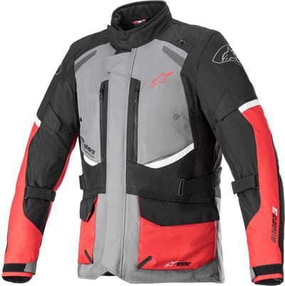 Alpinestars Andes V3 Drystar Jas Donker Grijs Zwart Fel Rood - Jas