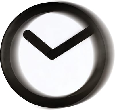 Nextime wandklok Focus kunststof - Kleur - Zwart