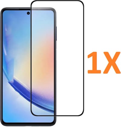 Volledige dekking Screenprotector Glas - Tempered Glass Screen Protector Geschikt voor: Samsung Galaxy S24 - 1x
