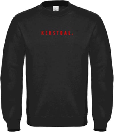 Foute kersttrui zwart XL - Kerstbal - rood - soBAD. | Kersttrui soBAD. | kerstsweaters volwassenen | kerst hoodie volwassenen | Kerst outfit | Foute kerst truien