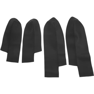 Ensemble de 4 pièces Couvercle d'accoudoir de panneau de porte avant arrière de voiture Remplacement en cuir microfibre pour CRV black