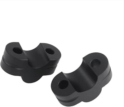 Stuurverhoger Motor - Stuurklem Adapter - Comfortabeler Rijden - CNC Bewerkte Kwaliteit - 22MM - Zwart