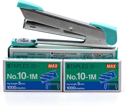 Nietmachine Set - Nietapparaat met nietjes - Papier Verwerken - Robuuste Metalen Constructie - 15 Vel Capaciteit - Zilver