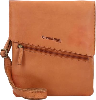 Greenland Nature GreenLand NATURE Schoudertas Leer 24 cm - Jongens - cognac2