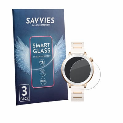 3 Stuks Savvies Screenprotector - geschikt voor Oppo Watch X3 Mini - beschermfolie glas transparant