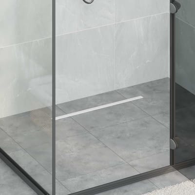 vidaXL - 360° - Doucheafvoer - Met - Slim - Model - zilver - 60 - cm