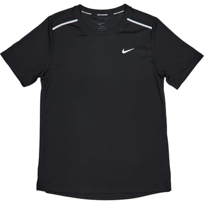 Nike Miler T-shirts Kinder - Zwart - Maat 137 - 147 CM - Poly Jersey