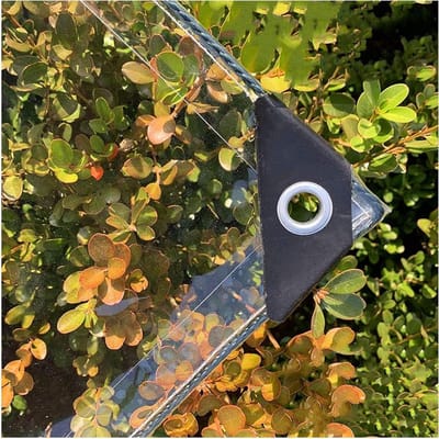 Transparant PVC Zeil - Waterdicht Afdekzeil - Tuinmeubelen Beschermen - Versterkte Hoeken - 1.5 x 6 m - Transparant
