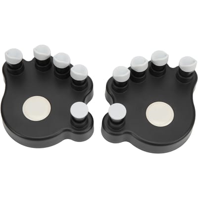 2 STKS Piano Vinger Oefenaar Siliconen Hand Grip Trainer Ergonomische Spanning Versterker black