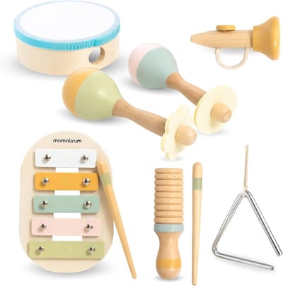 Muziekinstrumenten Set voor Kinderen vanaf 18 Maanden Xylofoon Drum Maracas