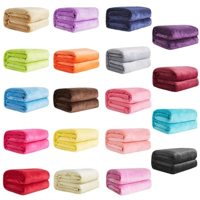 warme koraal fleece flanel dekens for bedden faux nertsen gooien effen kleur sofa cover bedsprei winterplaid dekens Zachte deken (Color : M, Size : 70x100cm 28x39inch)